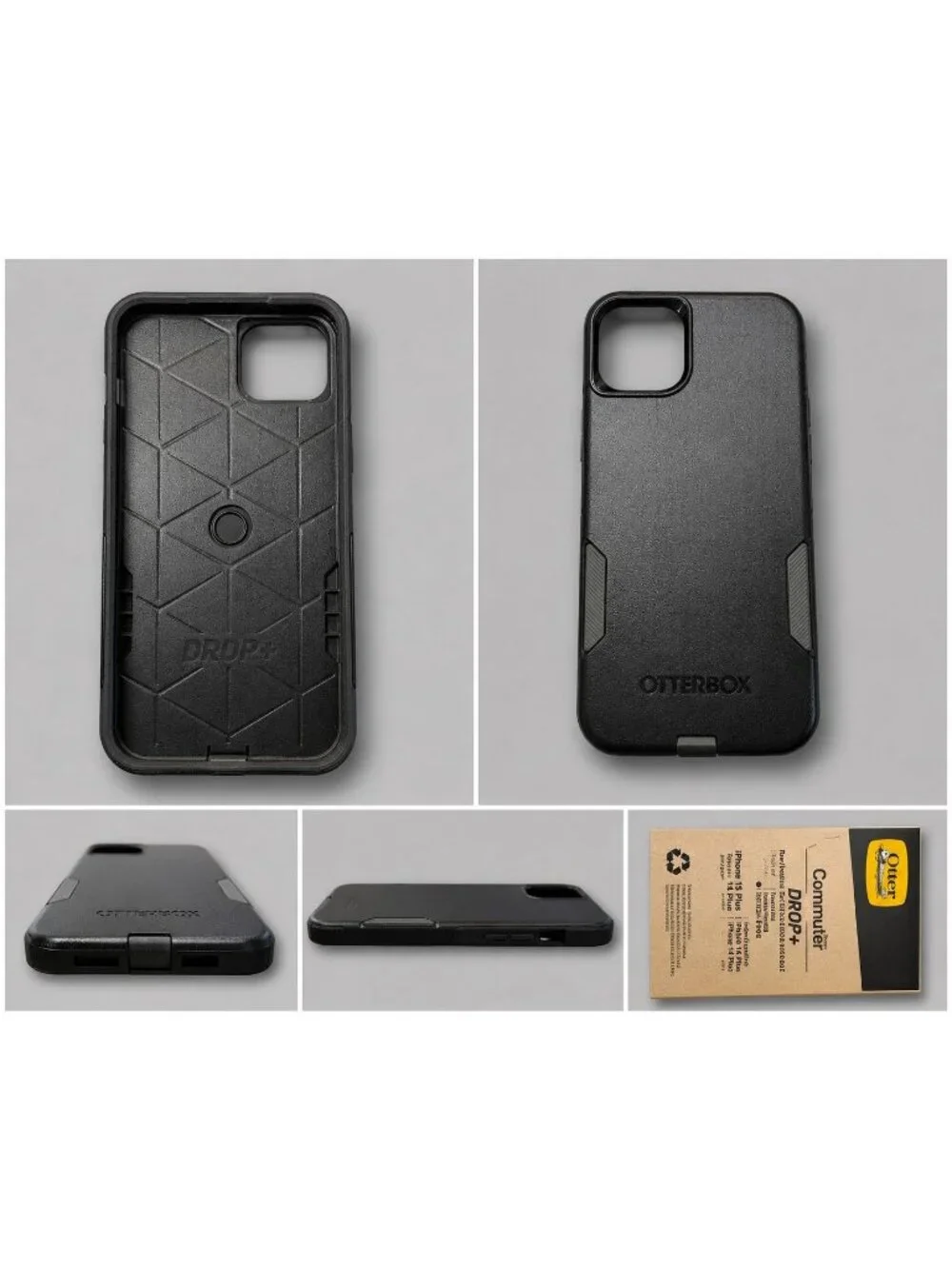 OtterBox iPhone 15 Plus / 14 Plus Commuter Series Case Black Tough Protection